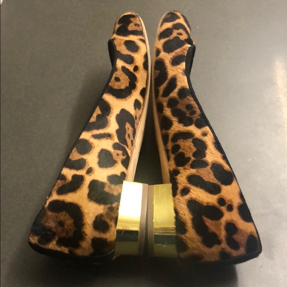 J. Crew Collection Janey Calf Hair Leopard Flats - Picture 8 of 8